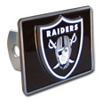 Las Vegas Raiders Hitch Cover Class II and Class III Metal Plugs